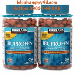 Kirkland Signature Ibuprofen 200 mg., 500 Viên
