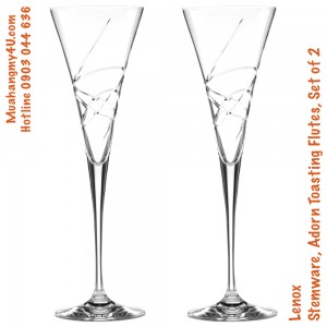Lenox Stemware, Adorn Toasting Flutes, Set of 2