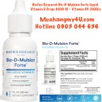 Biotics Research Bio-D-Mulsion Forte Liquid Vitamin D Drops 4000 IU – Vitamin D3 2000iu