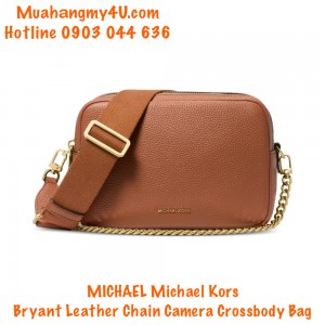 MICHAEL Michael Kors Bryant Leather Chain Camera Crossbody Bag