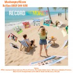 Nelko PP01 Instant Smartphone Photo Printer, Portable Mini Color Wireless Mobile Printer, Bluetooth Compatible with iOS & Android Devices, Purple