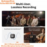 DJI Mic 3 2-Person Advanced Mini 2.4GHz Wireless Microphone System with Charging Case