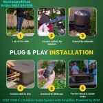VOLT OHM 4.1 Outdoor Audio System with Amplifier, Powered by WiiM