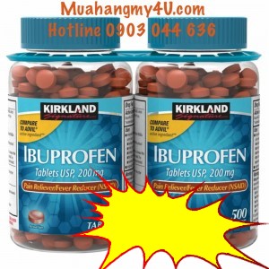 Kirkland Signature Ibuprofen 200 mg., 500 Viên