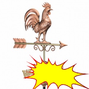 Bantam Rooster Weathervane by Good Directions