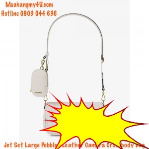 Jet Set Travel Small Pebbled Leather Crossbody Bag With Pouch